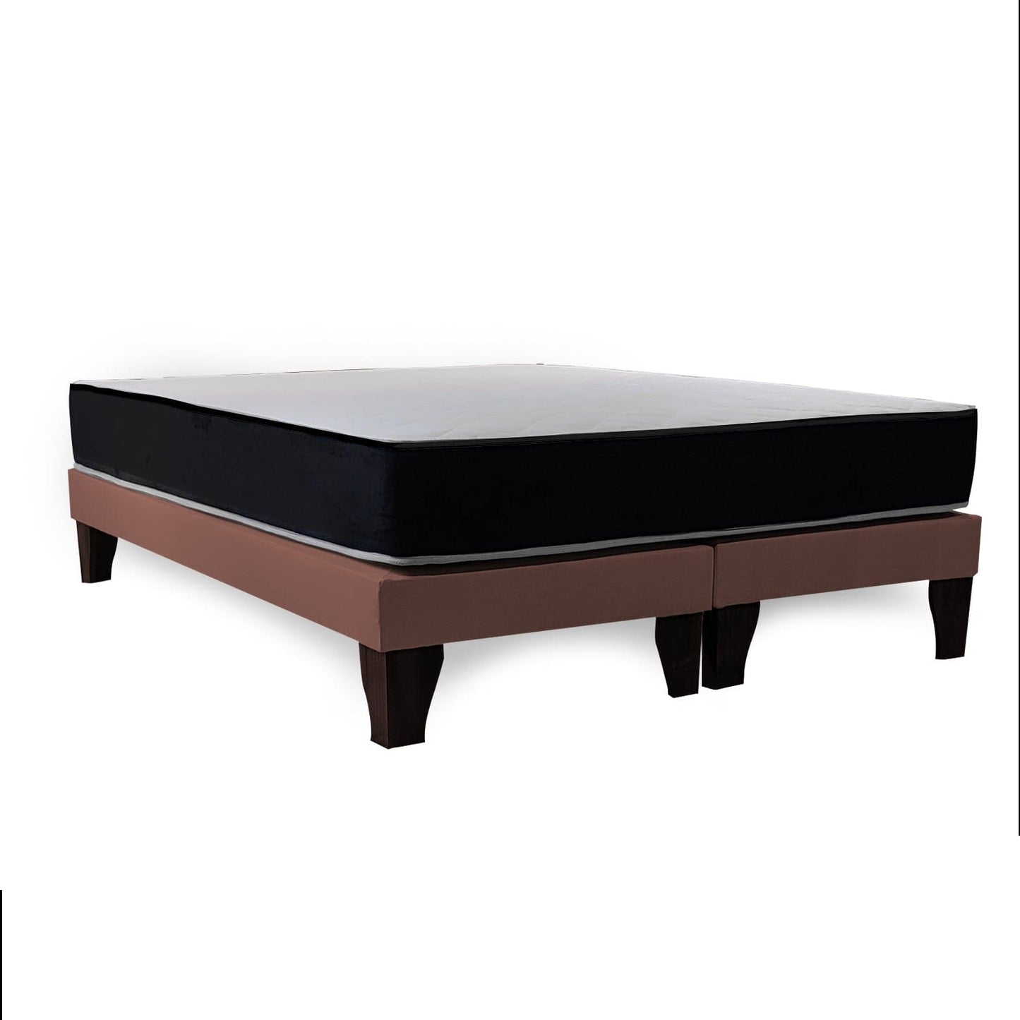 BASE Y COLCHÓN 2 PLAZAS-CAFÉ