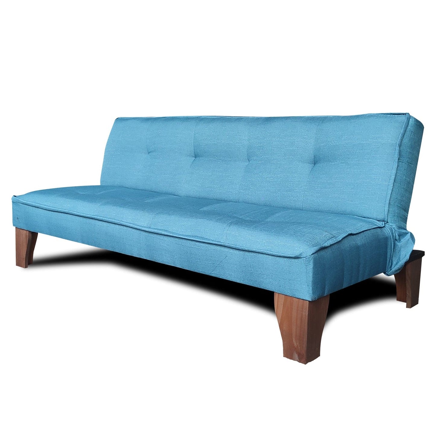 Futón Amelia Turquesa, Click Enmaderado