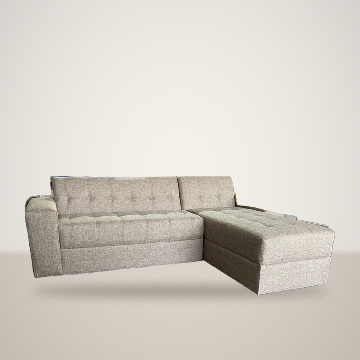 Sofá en L seccional beige