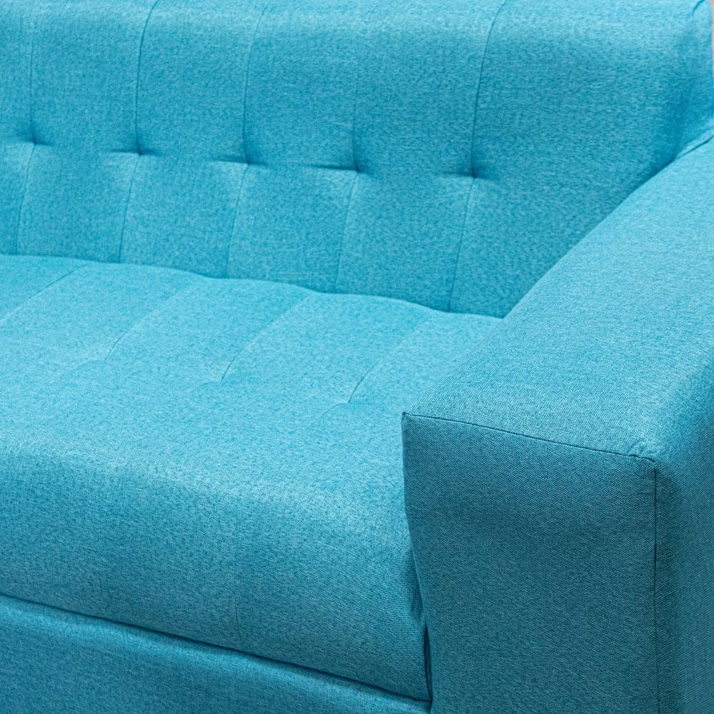 Sofá, Living Italiary 2C Turquesa, Click Enmaderado